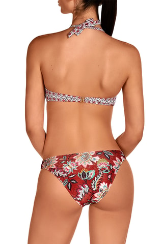 Maillot 2 pièces coques taille haute - Rouge brique - Dolores Cortés
