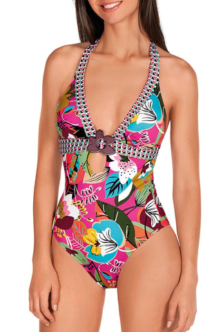 Maillot 1 pièce coques - Rose - Dolores Cortés