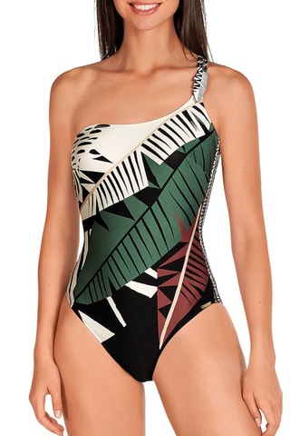 Maillot 1 pièce coques - Vert foncé - Dolores Cortés