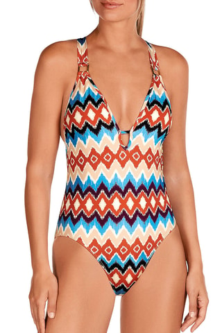 Maillot 1 pièce coques - Orange - Dolores Cortés
