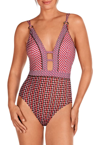 Maillot 1 pièce coques - Rose - Dolores Cortés