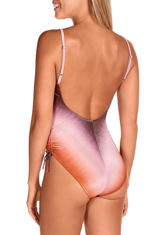Maillot 1 pièce coques dip and dye - Rose - Dolores Cortés