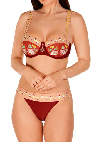Maillot 2 pièces coques - Rouge - Dolores Cortés