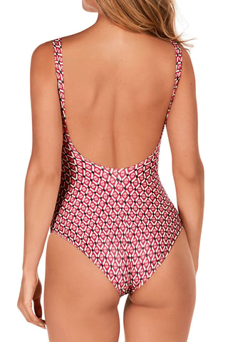 Maillot 1 pièce gainant coques - Rouge - Dolores Cortés