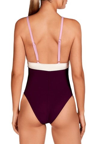 Maillot 1 pièce coques - Violet - Dolores Cortés