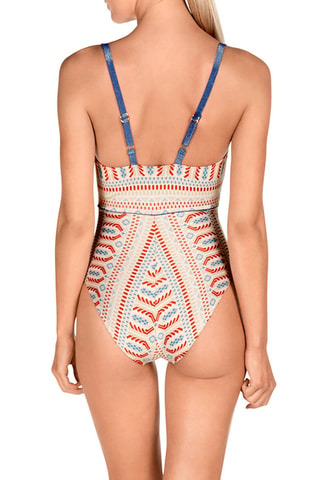 Maillot 1 pièce coques - Bleu clair - Dolores Cortés