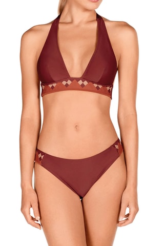 Maillot 2 pièces coques - Marron foncé - Dolores Cortés