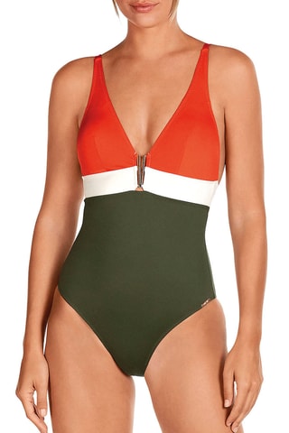 Maillot 1 pièce coques - Vert - Dolores Cortés