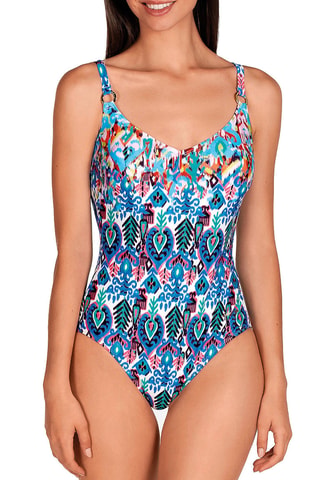 Maillot 1 pièce coques - Bleu cobalt - Dolores Cortés