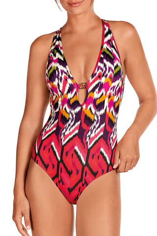 Maillot 1 pièce coques - Rouge - Dolores Cortés