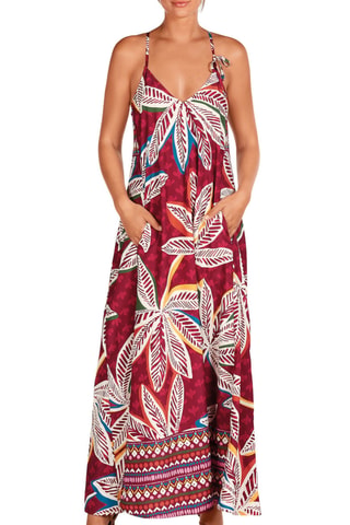 Robe de plage - Bordeaux - Dolores Cortés