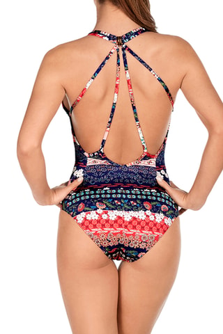Maillot 1 pièce coques - Bleu - Dolores Cortés