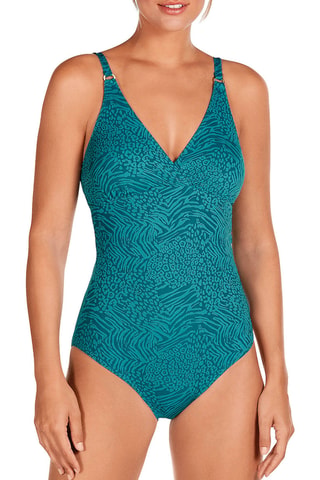 Maillot 1 pièce coques - Bleu - Dolores Cortés