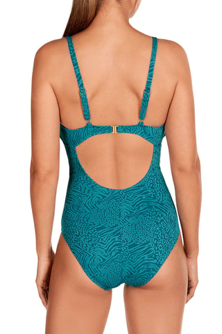 Maillot 1 pièce coques - Bleu - Dolores Cortés