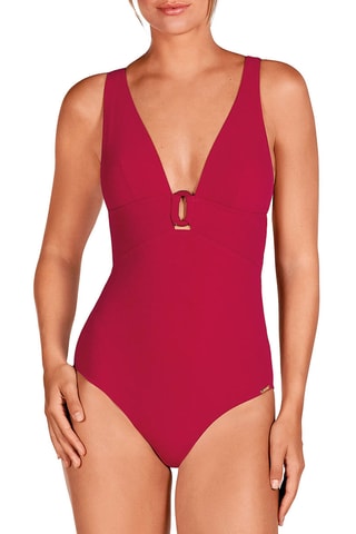 Maillot 1 pièce coques - Bordeaux - Dolores Cortés