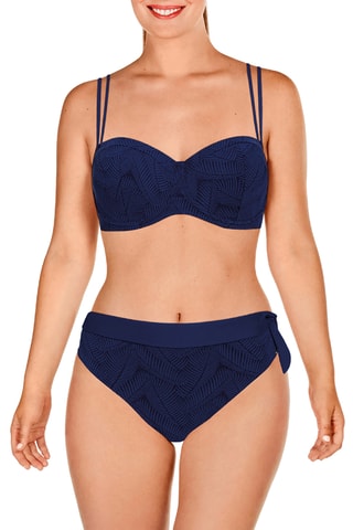 Maillot 2 pièces coques - Bleu marine - Dolores Cortés