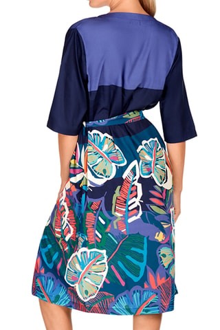 Kimono de plage - Bleu - Dolores Cortés