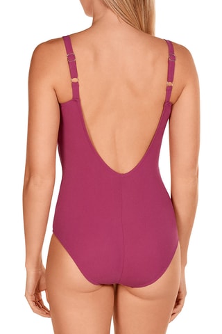 Maillot 1 pièce coques - Vieux rose - Dolores Cortés