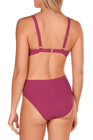 Maillot 2 pièces taille haute - Rose foncé - Dolores Cortés