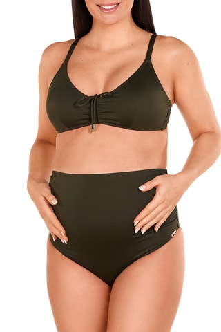 Maillot 2 pièces de grossesse coques - Vert foncé - Dolores Cortés