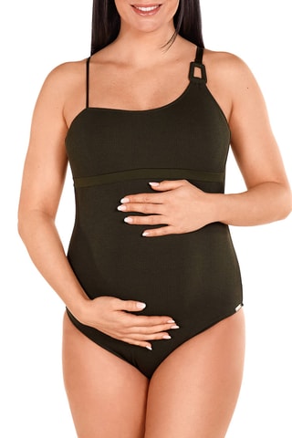 Maillot 1 pièce de grossesse - Vert foncé - Dolores Cortés