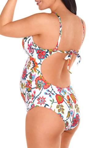 Maillot 1 pièce de grossesse - Blanc - Dolores Cortés