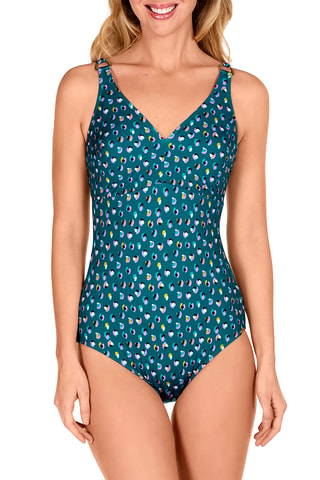 Maillot 1 pièce - Vert foncé - Dolores Cortés