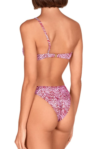 Maillot 2 pièces coques - Rose foncé et blanc - Lola