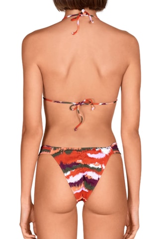 Maillot 2 pièces tie and dye coques - Rouge - Lola