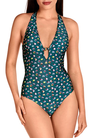 Maillot 1 pièce - Vert émeraude - Dolores Cortés