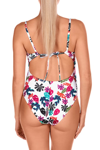 Maillot 1 pièce de maternité coques - Blanc - Dolores Cortés