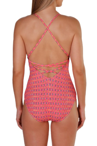 Maillot 1 pièce coques - Rose - Tamouré