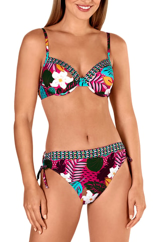 Maillot 2 pièces taille haute coques - Rose - Tamouré