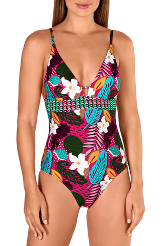 Maillot 1 pièce coques - Rose - Tamouré