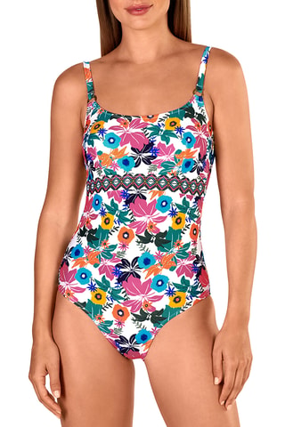 Maillot 1 pièce coques - Blanc - Tamouré