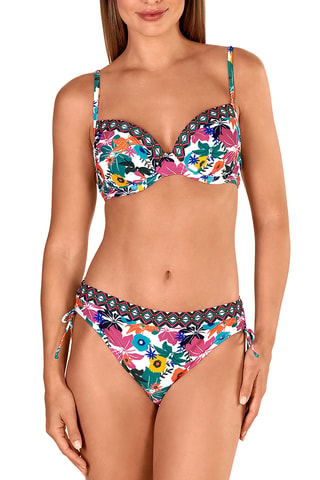 Maillot 2 pièces taille haute coques - Blanc - Tamouré