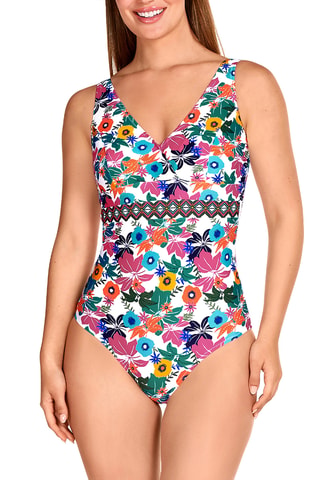 Maillot 1 pièce coques - Blanc - Tamouré