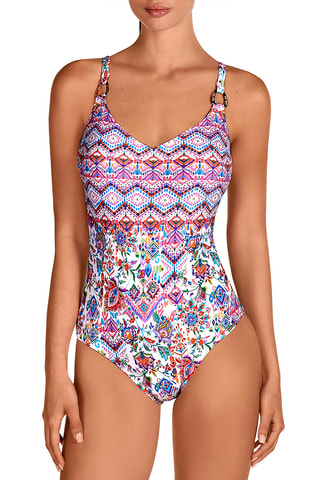 Maillot 1 pièce coques - Rose - Dolores Cortés