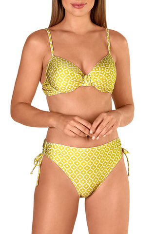 Maillot 2 pièces taille haute coques - Vert olive - Tamouré