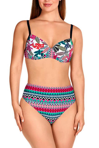 Maillot 2 pièces taille haute coques - Rose - Tamouré