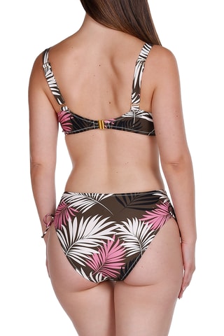 Maillot 2 pièces taille haute coques - Marron - Tamouré