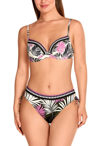 Maillot 2 pièces taille haute coques - Marron - Tamouré