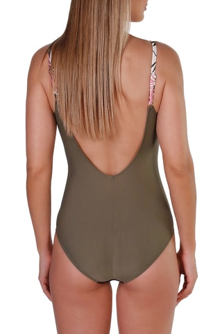Maillot 1 pièce coques - Marron - Tamouré
