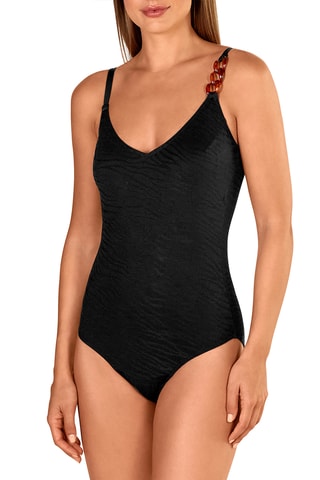 Maillot 1 pièce coques - Noir - Tamouré