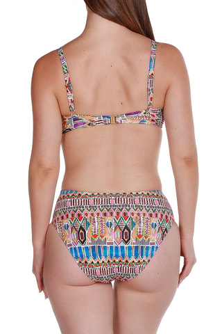 Maillot 2 pièces taille haute coques - Rose - Tamouré