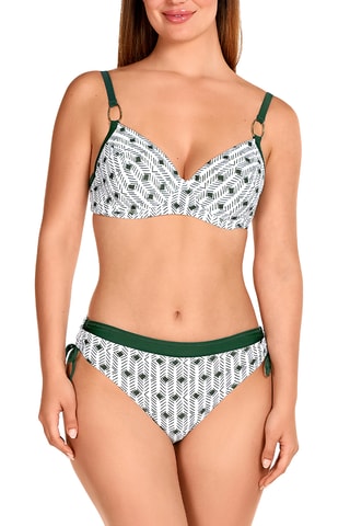 Maillot 2 pièces taille haute coques - Blanc - Tamouré