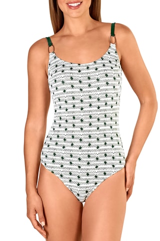 Maillot 1 pièce coques - Blanc - Tamouré