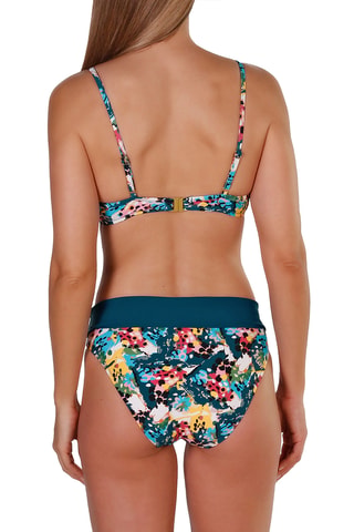 Maillot 2 pièces taille haute coques - Vert foncé - Tamouré