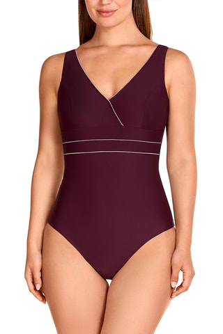 Maillot 1 pièce - Bordeaux - Tamouré