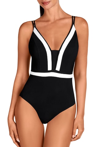 Maillot 1 pièce coques - Noir - Dolores Cortés